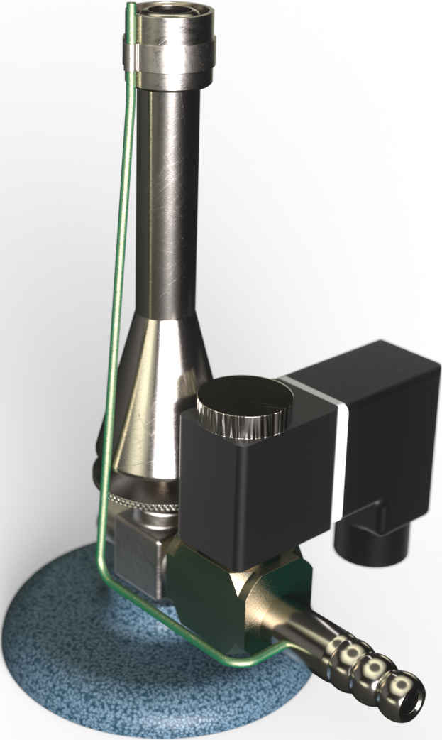 Teclubrenner - Erdgas - mit Fußschalter und Magnetventil