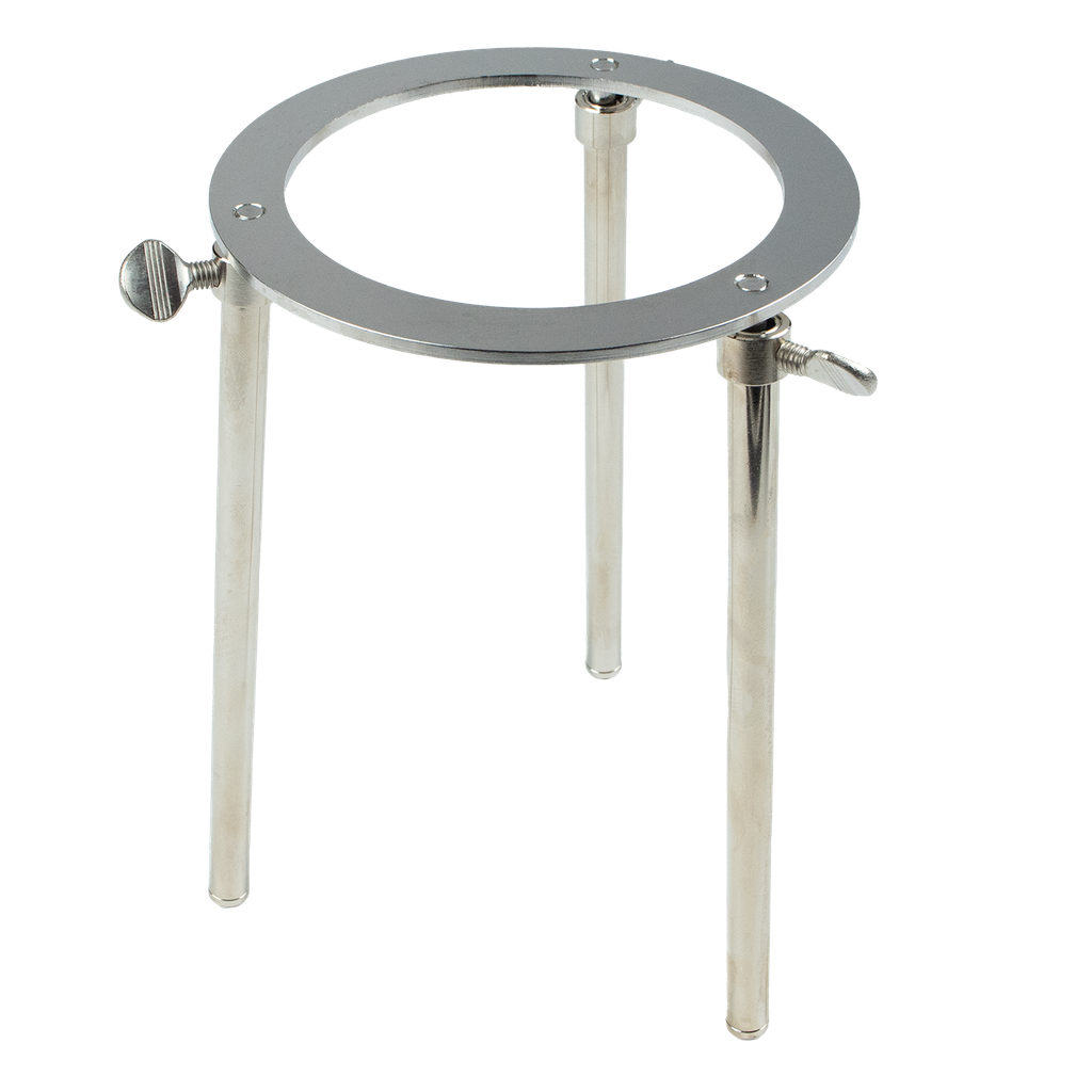 Dreifuß höhenverstellbar - Innendurchmesser 120 mm - Edelstahl
