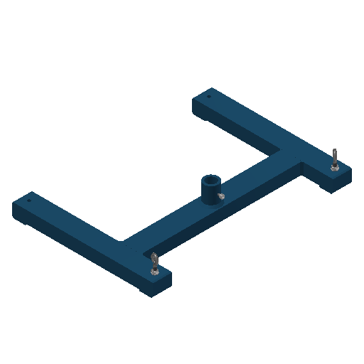 Stand Base for Stand Rods Ø 34 mm - width 680 mm - powder coated